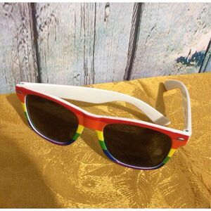 NWT IVF Pride Rainbow Sunglasses, White Multi 🍂🍁